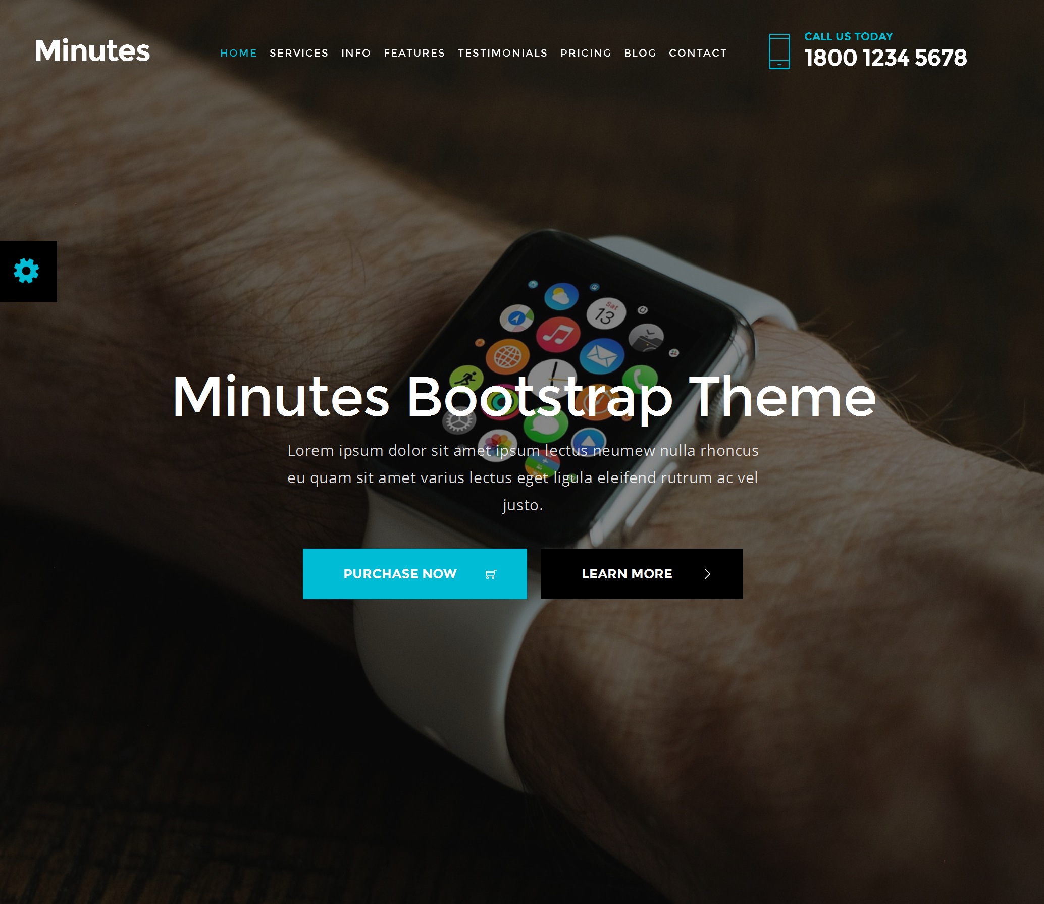 HTML Bootstrap Website Theme