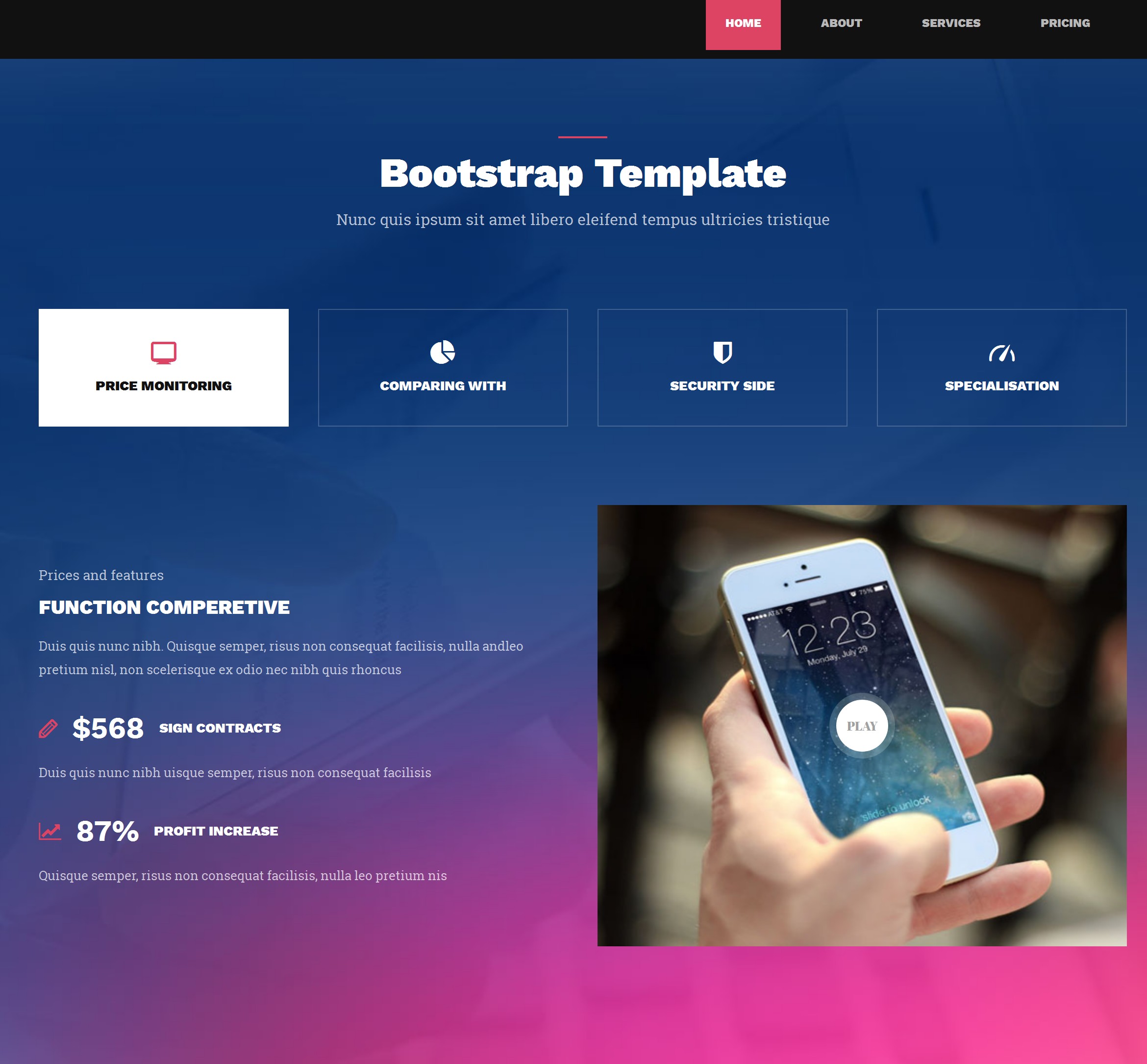 Free Download Bootstrap Blank Theme