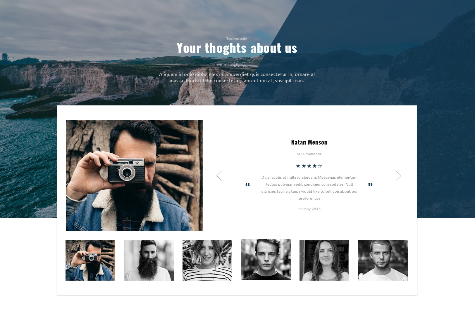 CSS3 Bootstrap OnePage Theme