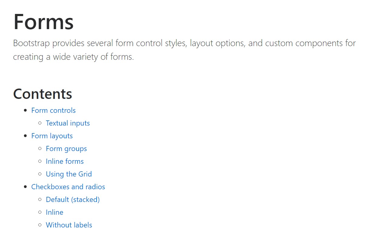  Handling of the label in in Bootstrap Forms: official  information