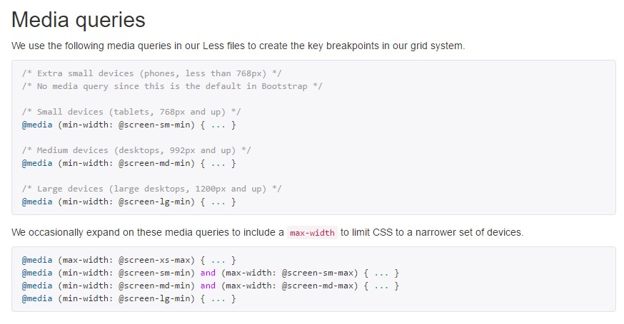 Media queries  authoritative documentation