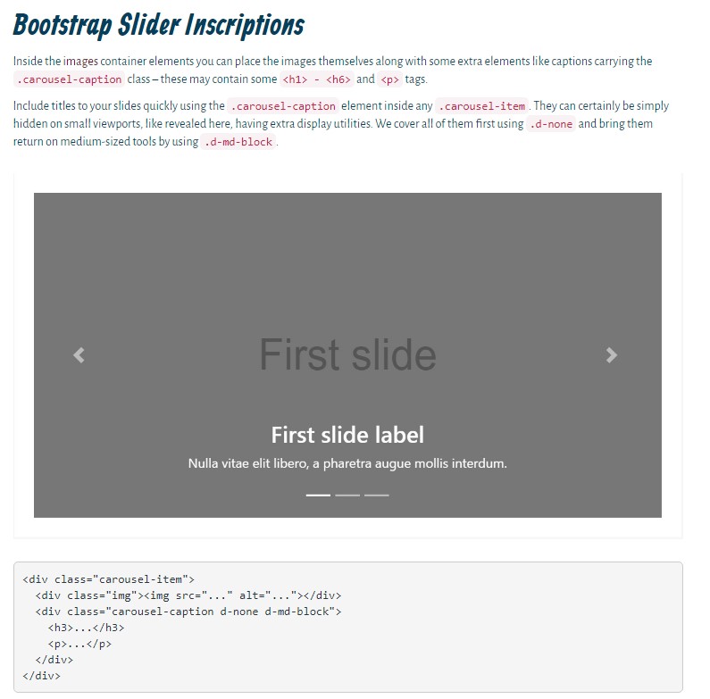  Carousel Slider In Bootstrap 