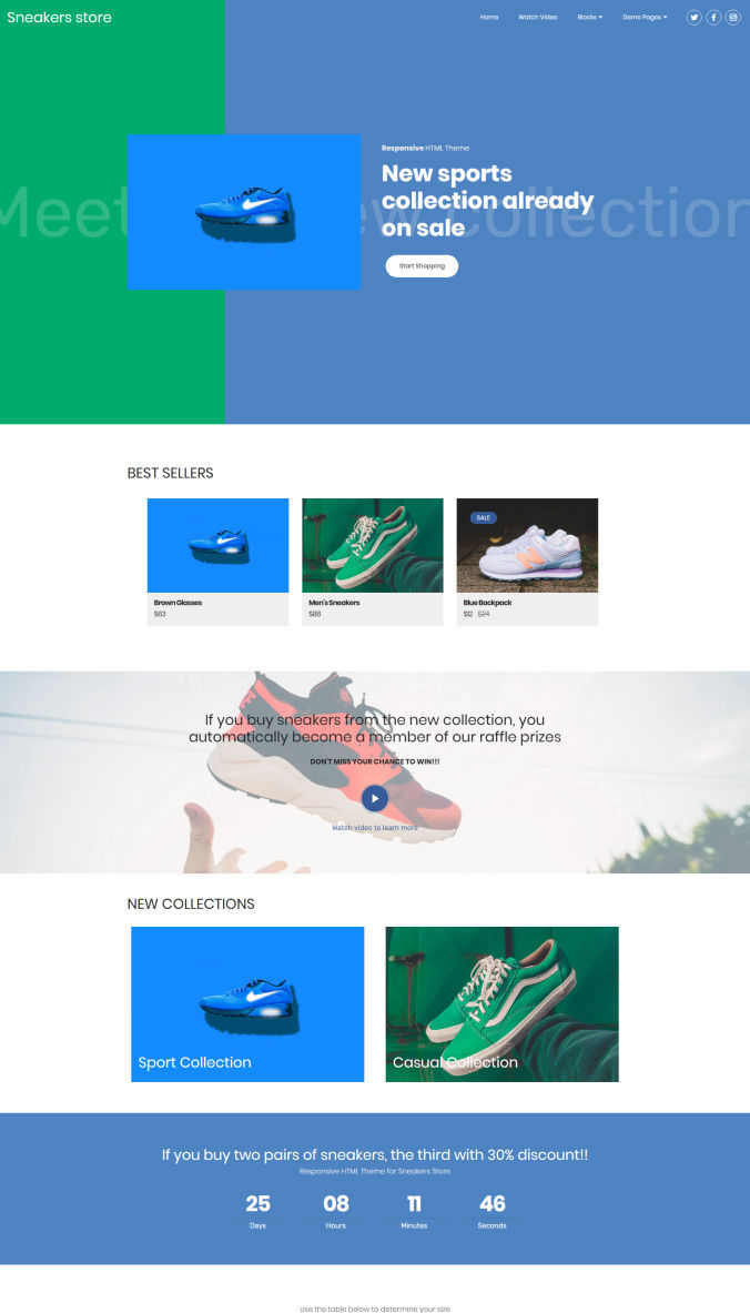 Online Store Website Template